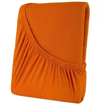 Простыня High-Line 200х220 терракотовый хлопок 180г/м эластичная по всему периметру CelinaTex