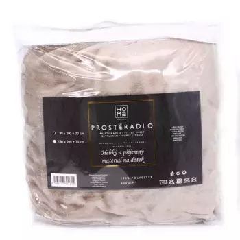 Простыня HOME ELEMENTS, бежевый