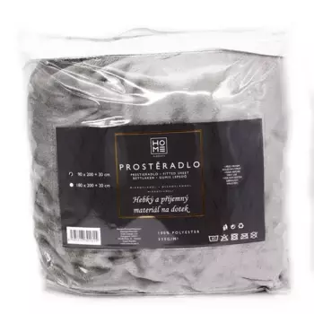 Простыня HOME ELEMENTS, серый