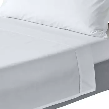 Простыня Homescapes, 180x290 см, белый