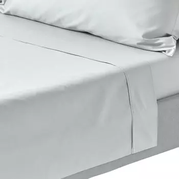 Простыня Homescapes, 270x300 см, серый