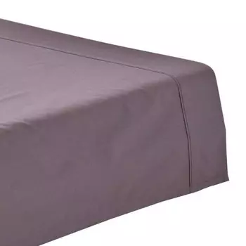 Простыня Homescapes ohne Gummizug Fadendichte 200, 230x1x255 см, темно-серый