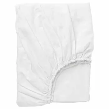 Простыня Ikea Dvala Fitted, 160х200, белый