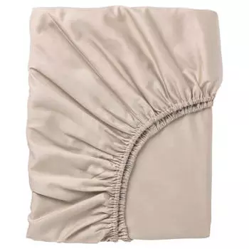 Простыня Ikea Nattjasmin 140х200, светло-бежевый