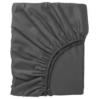 Простыня Ikea Nattjasmin 160х200, темно-серый