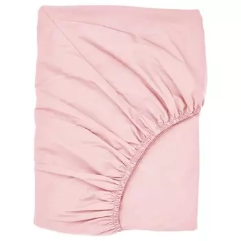 Простыня Ikea Ullvide Shaped Fitted For Replacement Mattress, 90x200 см, светло-розовый