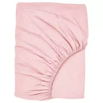 Простыня Ikea Ullvide Shaped Fitted For Replacement Mattress, 160x200 см, светло-розовый