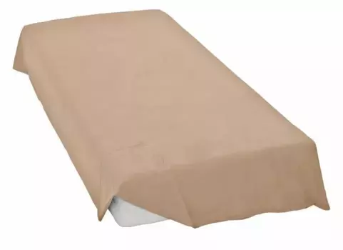 Простыня Ирисетта "Меркур 0006", из тонкого льна без резинки Irisette 150х250 см, 1 шт., коричневый