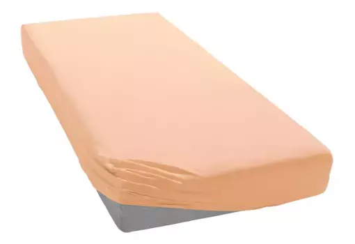 Простыня Irisette "Юпитер 8", хлопок, для матрасов высотой до 23 см, простынь плоская, простынь на подгонке 90-100х200-220 см, 1 шт., цвет apricot