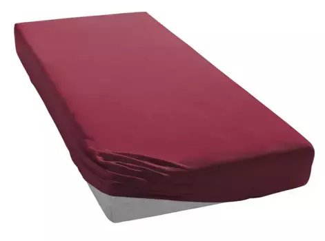 Простыня Irisette "Юпитер 8", хлопок, для матрасов высотой до 23 см, простынь плоская, простынь на подгонке 90-100х200-220 см, 1 шт., цвет bordeau