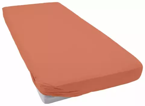 Простыня Irisette "Jupiter 8", простыня из высококачественного трикотажа, премиум-качество, плотность 135 г/м, на резинке, 100 % хлопок Мако, приятный для кожи 90-100х200-220 см, 1 шт., медный