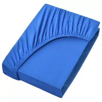 Простыня из джерси, 100% хлопок, 200х220см, королевский синий NatureMark
