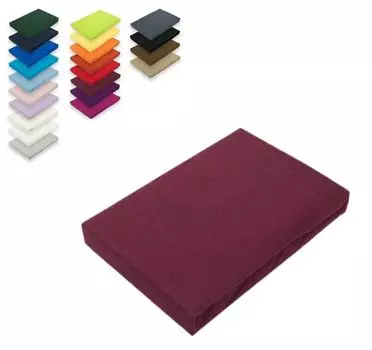 Простыня из джерси 120 х 200 см Бордо Sdseetraum