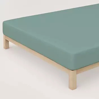 Простыня из джерси без глажки Mak - Mak Daunex, шалфей, односпальный