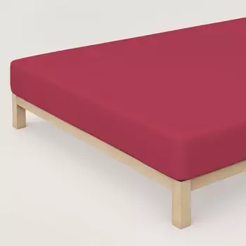 Простыня из джерси без глажки Mak - Mak Daunex, вишня, односпальный