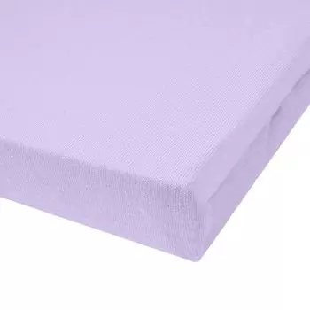 Простыня из джерси NatureMark, простыня из 100% хлопка, разные размеры и цвета ФИРМЕННОЕ КАЧЕСТВО Стандартный Сиреневый 180 x 200 - 200 x 200 см