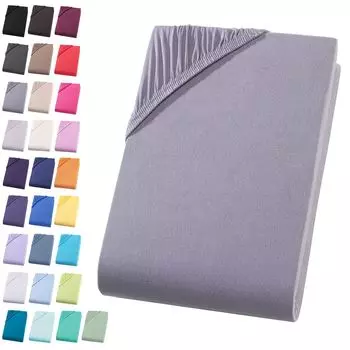 Простыня из джерси размером 180-200х200 см. Простыня из 100% хлопка, серого цвета Visaggio