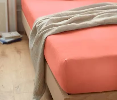 Простыня из джерси Tchibo, коралл