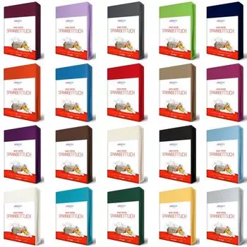 Простыня из джерси TOPPER 200х200 - 200х220см. Простыня с пружинным матрасом, 100% хлопок, цвет: белый EllaTex