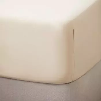 Простыня из египетского хлопка плотностью 300 нитей Sahara Bassols, бежевый