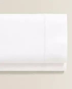 Простыня из хлопкового сатина Zara Home, белый