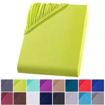 Простыня из микрофибры 140-160х200 см. Простыня, яблочно-зеленый Visaggio