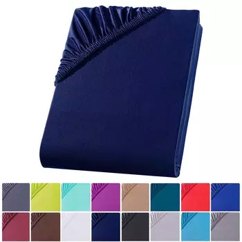 Простыня из микрофибры 140-160х200 см. Простыня-простыня, темно-синяя Visaggio