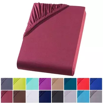 Простыня из микрофибры 140-160х200 см. Простыня-простыня, бордовая Visaggio