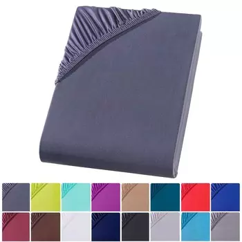 Простыня из микрофибры 140-160х200 см. Простыня-простыня, антрацит Visaggio