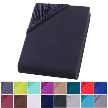 Простыня из микрофибры 140-160х200 см. Простыня-простыня, черная Visaggio