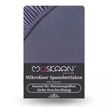 Простыня из микрофибры 180х200 см - Простыня 200х200 см антрацит Mskaan