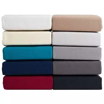 Простыня из микрофлиса - 140x200 - 160x200 см - серый - приятный флис Arle-Living