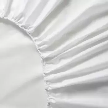 Простыня из перкаля из египетского хлопка Hotel platabanda 40 см El Corte Ingls, белый
