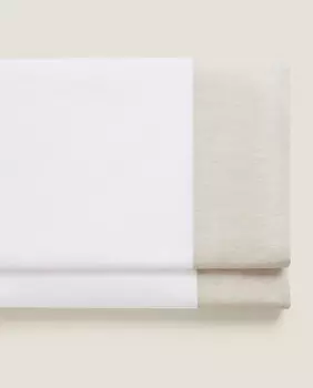 Простыня из перкаля плотностью 200 нитей Zara Home, белый