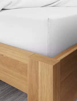 Простыня из сатина из смеси бамбука и хлопка с глубоким прилеганием Marks & Spencer