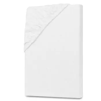 Простыня из трикотажа 140-160х200см белая Julido