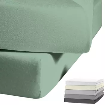 Простыня JACK Biber Spannbettlaken, цвет Jade Grn