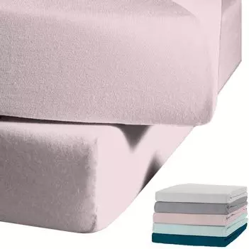 Простыня JACK by Kaeppel Biber круглая простыня из хлопка и резины 90x190-100x200 / 140-160x200 / 180-200x200 см, цвет: палисандр, размер: простыня 100x200см