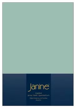 Простыня Janine Design Elastic-Jersey ELASTIC-JERSEY 5002 цвет дымчатый зеленый размер 200х200 см Original Janine