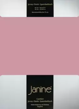 Простыня Janine "ЭЛАСТИК 5002", для матрасов высотой до 35 см, 95% хлопок, высокое качество, прочная 90-100х190-220 см, 1 шт., цвет altros