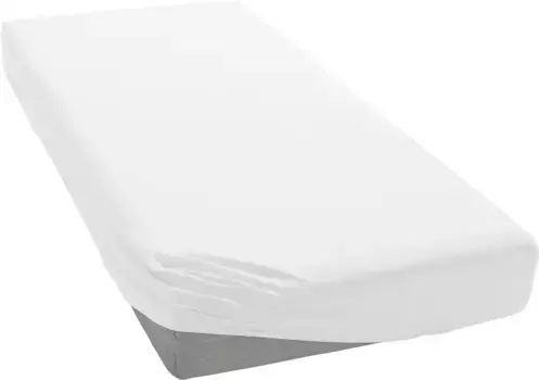 Простыня Janine "ЭЛАСТИК 5002", для матрасов высотой до 35 см, 95% хлопок, высокое качество, прочная 140-160х200-220 см, 1 шт., белый