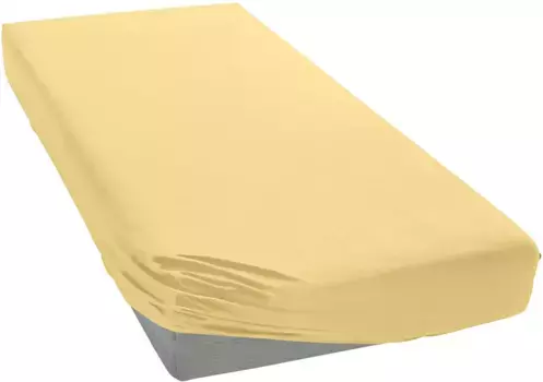 Простыня Janine "ЭЛАСТИК 5002", для матрасов высотой до 35 см, 95% хлопок, высокое качество, прочная 140-160х200-220 см, 1 шт., цвет vanille