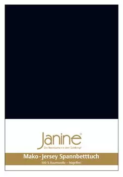 Простыня Janine JERSEY - 5002 200 X 200 черный Original Janine