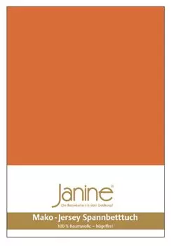 Простыня Janine JERSEY - 5002 200 X 200 ржаво-оранжевый Original Janine