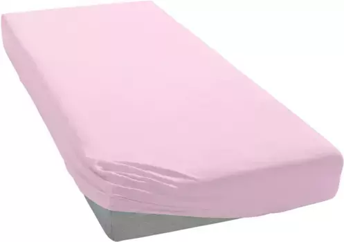 Простыня Janine "MAKO-FEINJERSEY 5007", из 100% хлопка, для матрасов высотой до 26 см 180-200х200 см, 1 шт., цвет zartrosa