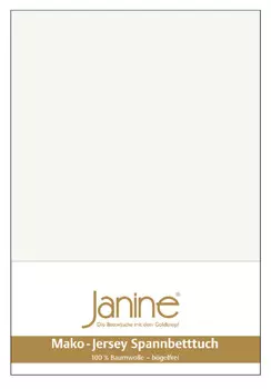 Простыня Janine Mako Feinjersey, экрю
