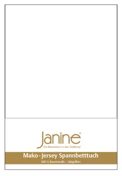Простыня Janine Mako Feinjersey, белый