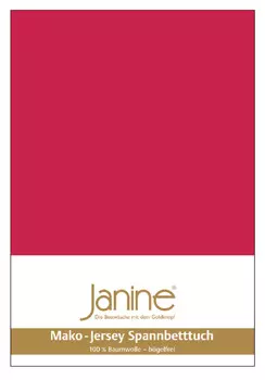 Простыня Janine Mako Feinjersey, красный