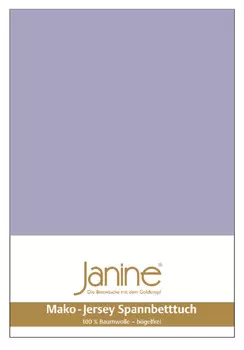 Простыня Janine Mako Feinjersey, лавандовый