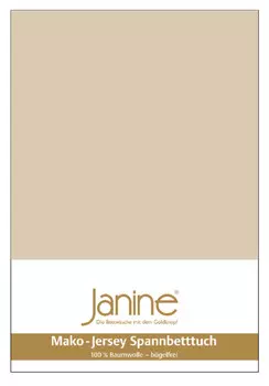 Простыня Janine Mako Feinjersey, песочный